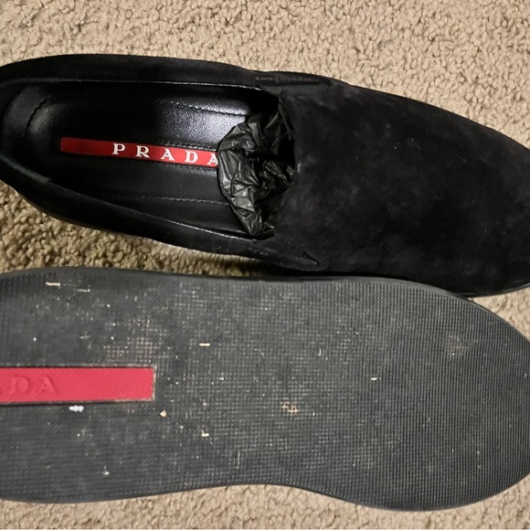 Prada suede loafers with slight platform - Picture 4 of 6